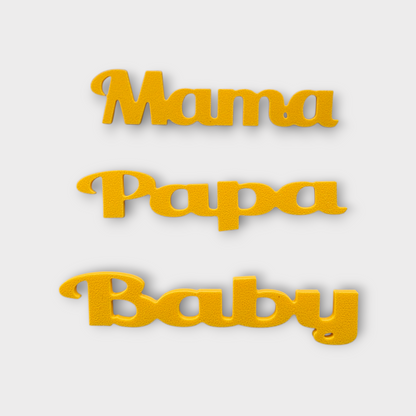 🤍Set „Eltern“ – Steck-Elemente Mama • Papa • Baby für den 167 Moments Bilderrahmen