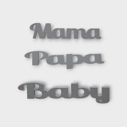 🤍Set „Eltern“ – Steck-Elemente Mama • Papa • Baby für den 167 Moments Bilderrahmen