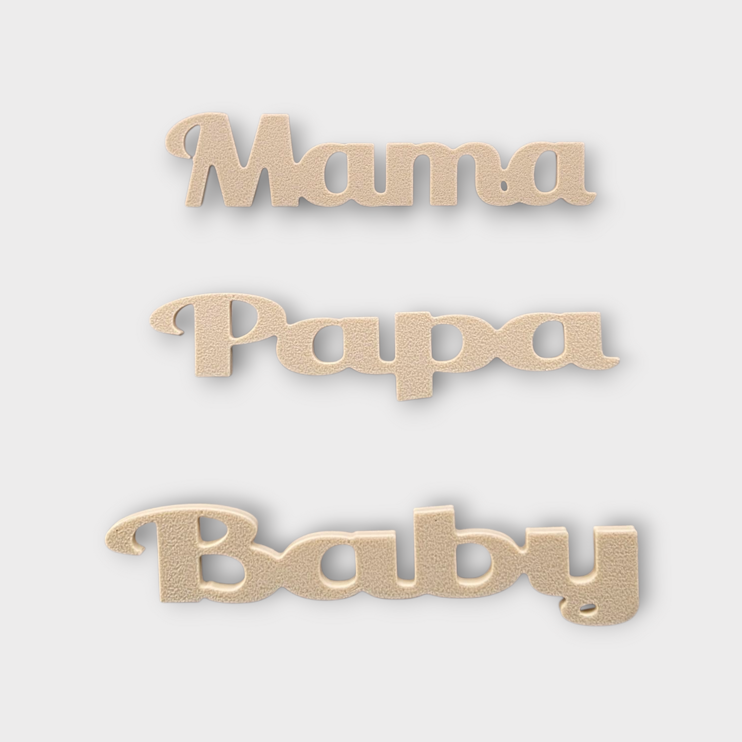 🤍Set „Eltern“ – Steck-Elemente Mama • Papa • Baby für den 167 Moments Bilderrahmen