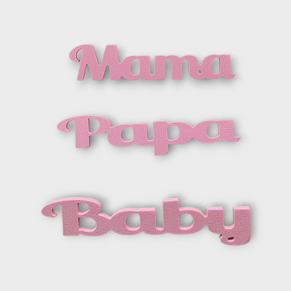 🤍Set „Eltern“ – Steck-Elemente Mama • Papa • Baby für den 167 Moments Bilderrahmen