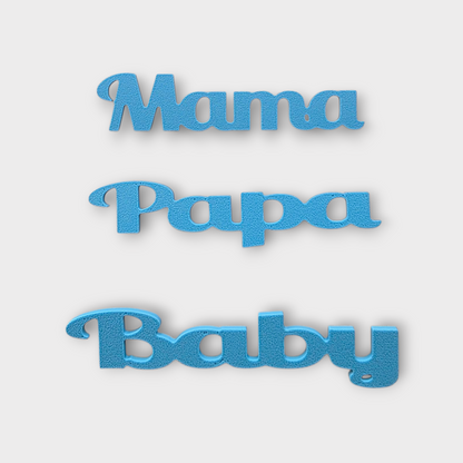 🤍Set „Eltern“ – Steck-Elemente Mama • Papa • Baby für den 167 Moments Bilderrahmen