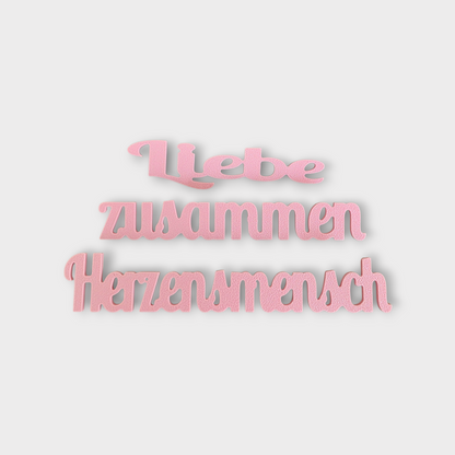 🧡 Set „Liebe“ – 167 Moments Steck-Elemente (Liebe | zusammen | Herzensmensch)