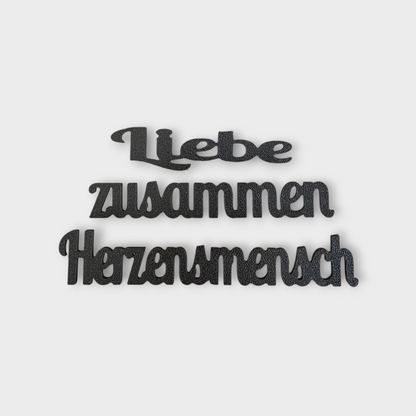 🧡 Set „Liebe“ – 167 Moments Steck-Elemente (Liebe | zusammen | Herzensmensch)