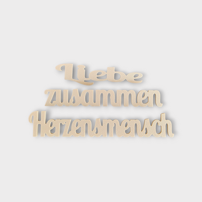 🧡 Set „Liebe“ – 167 Moments Steck-Elemente (Liebe | zusammen | Herzensmensch)