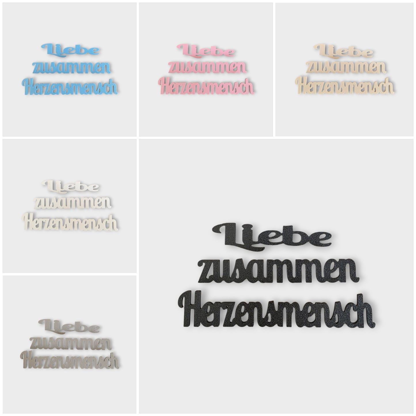 🧡 Set „Liebe“ – 167 Moments Steck-Elemente (Liebe | zusammen | Herzensmensch)