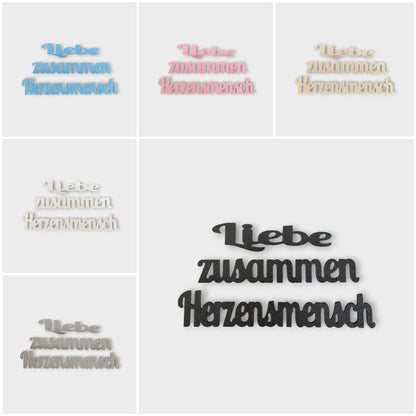 🧡 Set „Liebe“ – 167 Moments Steck-Elemente (Liebe | zusammen | Herzensmensch)