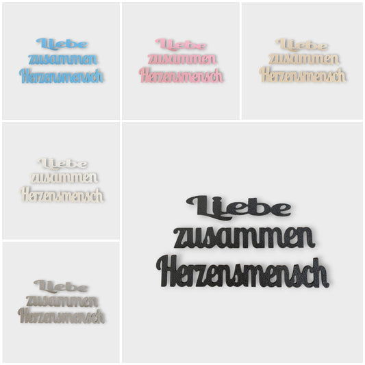 🧡 Set „Liebe“ – 167 Moments Steck-Elemente (Liebe | zusammen | Herzensmensch)